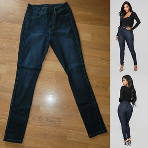 Fashion Nova dark wash high waist jean 3